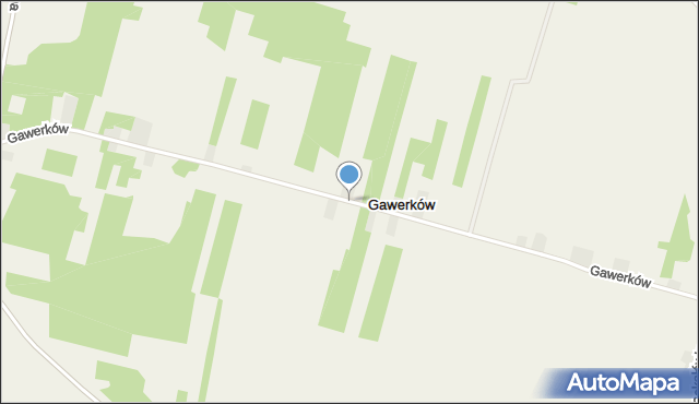 Gawerków, Gawerków, mapa Gawerków