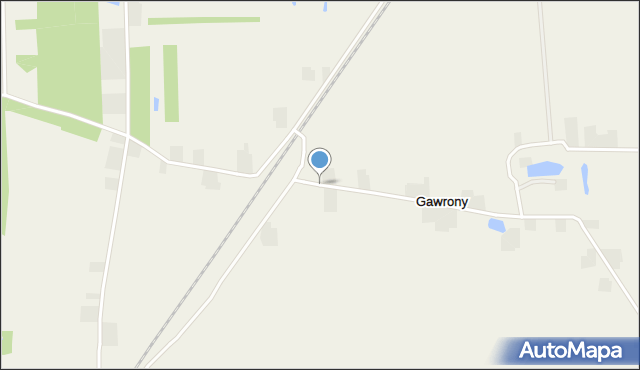 Gawrony gmina Łęczyca, Gawrony, mapa Gawrony gmina Łęczyca