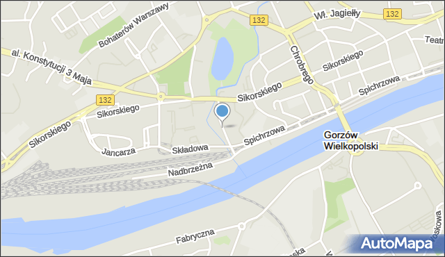 Gorzów Wielkopolski, Garbary, mapa Gorzów Wielkopolski