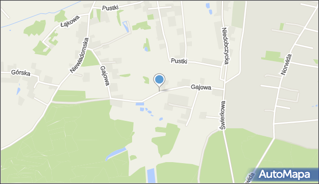 Jejkowice, Gajowa, mapa Jejkowice