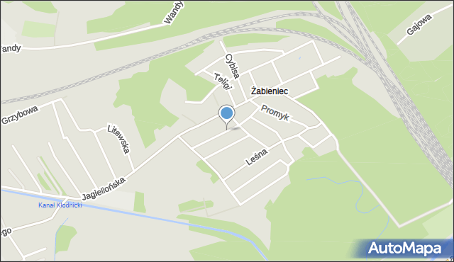 Kędzierzyn-Koźle, Gaszowca Piotra, mapa Kędzierzyna-Koźle