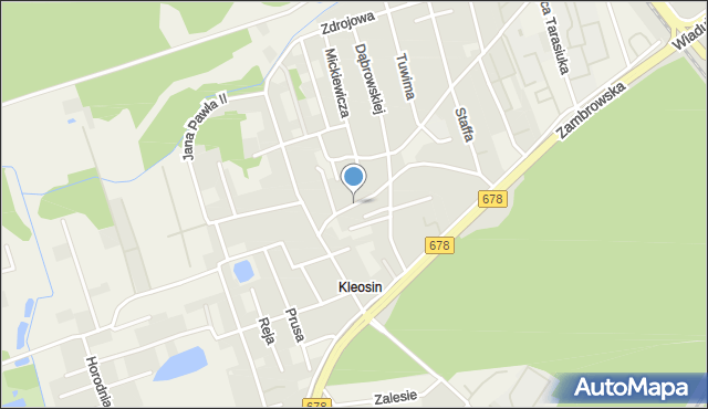 Kleosin, Gałczyńskiego Konstantego Ildefonsa, mapa Kleosin
