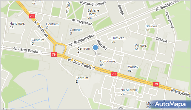 Kraków, Gajocha Jana, mapa Krakowa