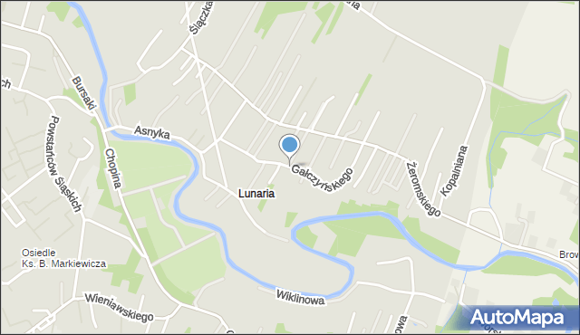 Krosno, Gałczyńskiego Konstantego Ildefonsa, mapa Krosna