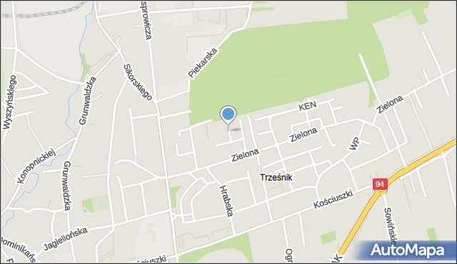 Łańcut, Gałczyńskiego Konstantego Ildefonsa, mapa Łańcut