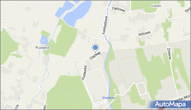 Międzyrzecze Górne, Gajowa, mapa Międzyrzecze Górne