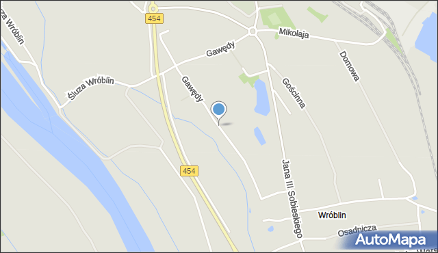 Opole, Gawędy, mapa Opola