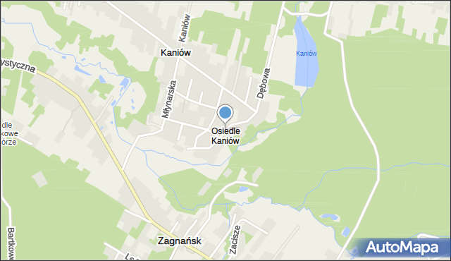 Osiedle Kaniów, Gajowa, mapa Osiedle Kaniów