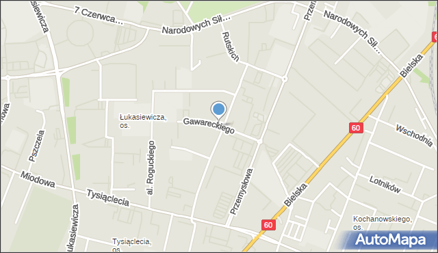 Płock, Gawareckiego Wincentego Hipolita, mapa Płock
