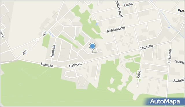 Przewłoka gmina Ustka, Gałczyńskiego Konstantego Ildefonsa, mapa Przewłoka gmina Ustka