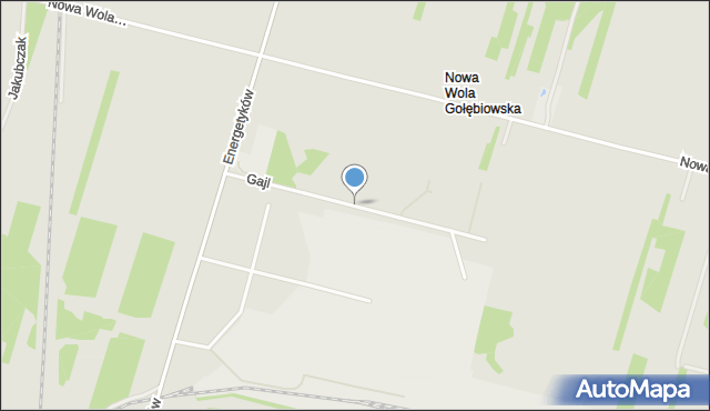 Radom, Gajl Marii, mapa Radomia