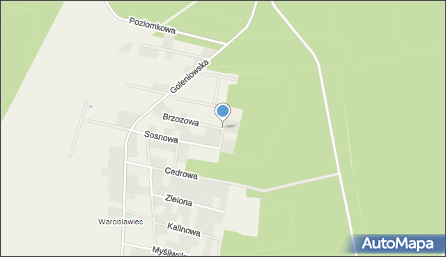 Rurzyca, Gajowa, mapa Rurzyca