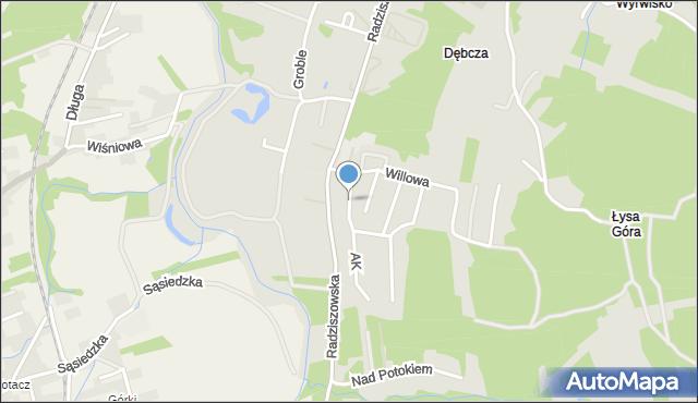 Skawina, Gałczyńskiego Konstantego Ildefonsa, mapa Skawina