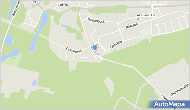 Słupsk, Gajowa, mapa Słupska