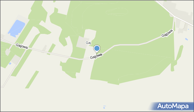 Styrzyniec, Gajowa, mapa Styrzyniec