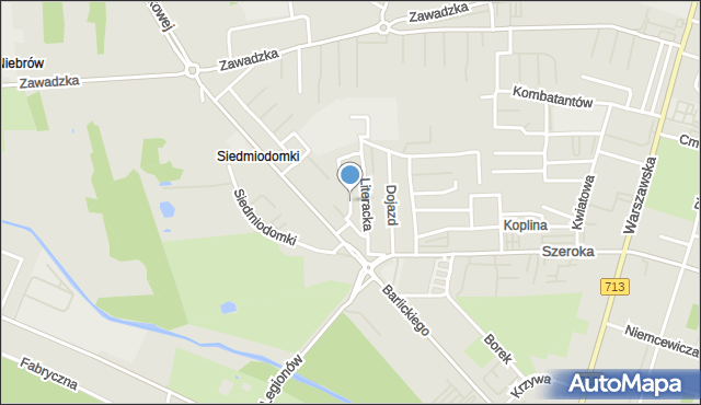 Tomaszów Mazowiecki, Gabrysiewicz Teresy, mapa Tomaszów Mazowiecki