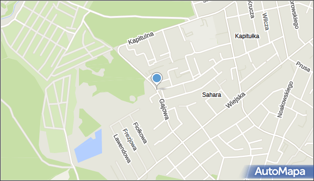 Włocławek, Gajowa, mapa Włocławka