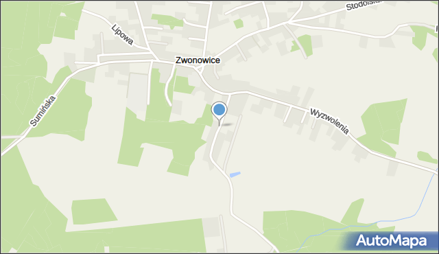 Zwonowice, Gaszowicka, mapa Zwonowice