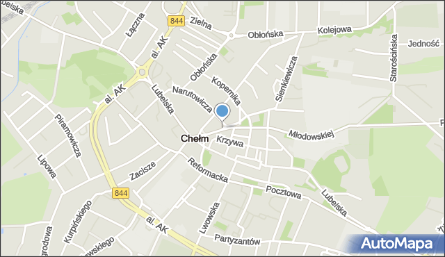 Chełm, Gdańska, mapa Chełma