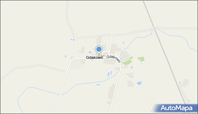 Gdakowo, Gdakowo, mapa Gdakowo