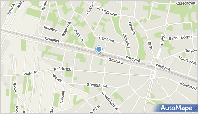 Legionowo, Gdańska, mapa Legionowo