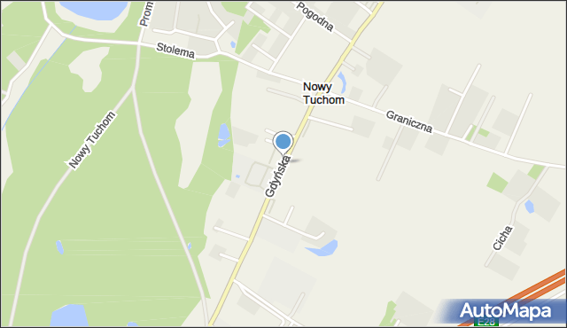Nowy Tuchom, Gdyńska, mapa Nowy Tuchom