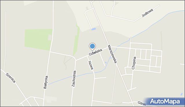 Pleszew, Gdańska, mapa Pleszew