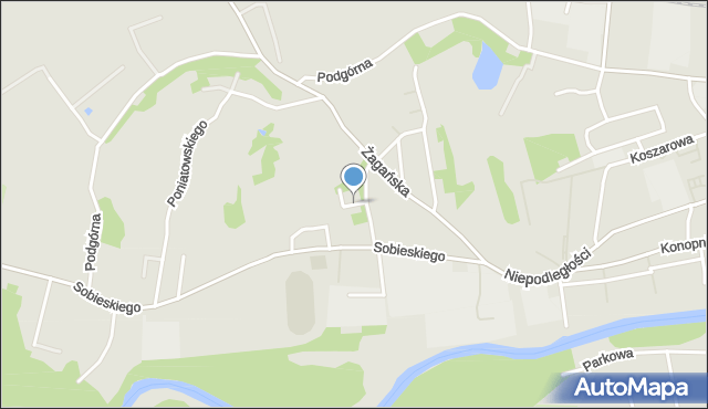 Szprotawa, Gdańska, mapa Szprotawa