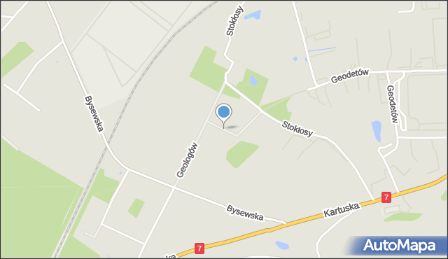 Gdańsk, Geologów, mapa Gdańska