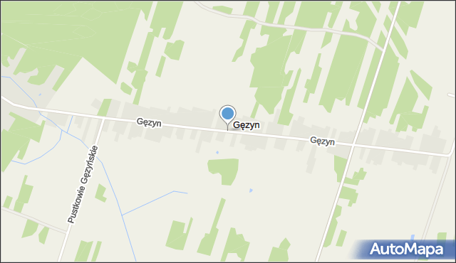 Gęzyn, Gęzyn, mapa Gęzyn