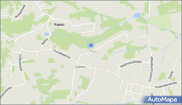 Kraków, Geologów, mapa Krakowa