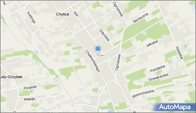 Chylice-Kolonia, Gierymskiego, mapa Chylice-Kolonia