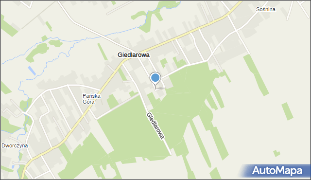 Giedlarowa, Giedlarowa, mapa Giedlarowa
