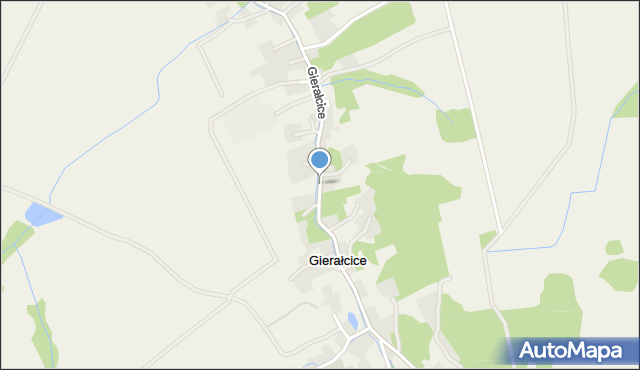 Gierałcice gmina Głuchołazy, Gierałcice, mapa Gierałcice gmina Głuchołazy