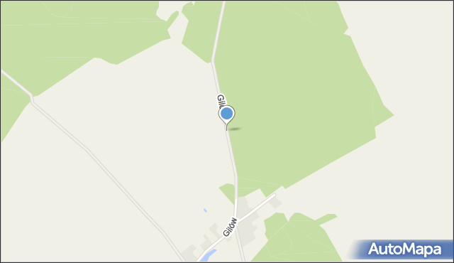 Gilów gmina Strzelce Krajeńskie, Gilów, mapa Gilów gmina Strzelce Krajeńskie
