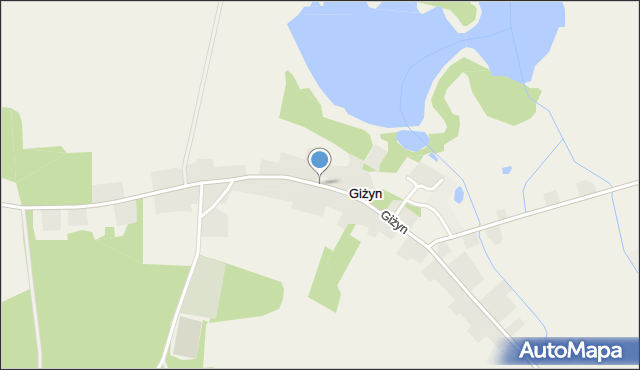 Giżyn gmina Nowogródek Pomorski, Giżyn, mapa Giżyn gmina Nowogródek Pomorski