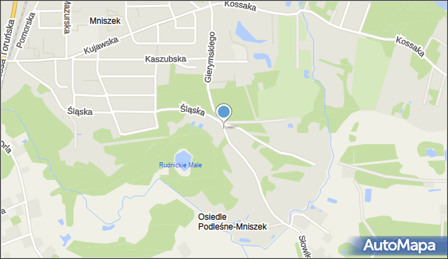 Grudziądz, Gierymskiego Aleksandra, mapa Grudziądza