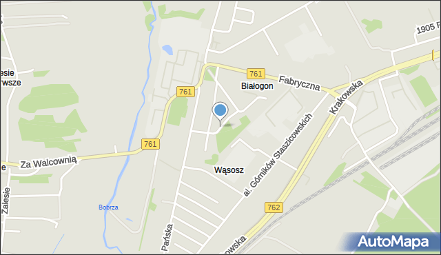 Kielce, Giserska, mapa Kielc