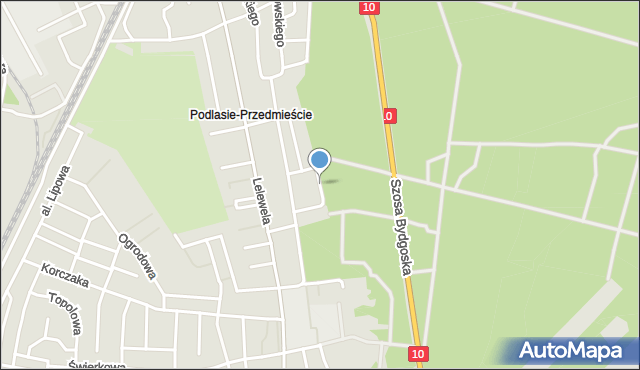 Piła, Gierymskiego Maksymiliana, mapa Piły