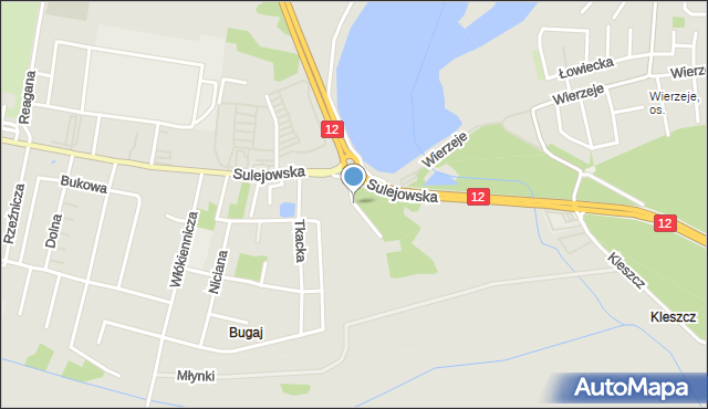 Piotrków Trybunalski, Gipsowa, mapa Piotrków Trybunalski