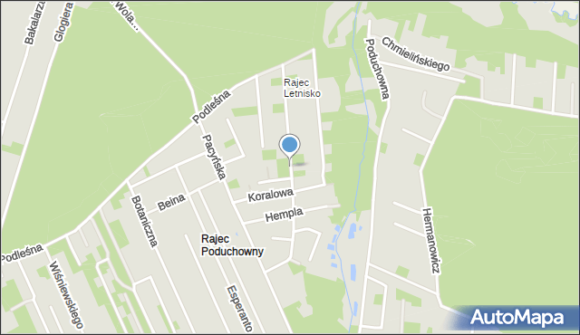 Radom, Gierymskich Aleksandra i Maksymiliana, mapa Radomia