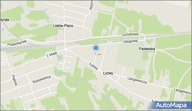 Skarżysko-Kamienna, Gierymskiego Maksymiliana, mapa Skarżysko-Kamienna