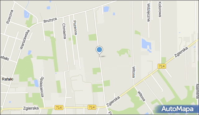 Aleksandrów Łódzki, Głowackiego Bartosza, mapa Aleksandrów Łódzki