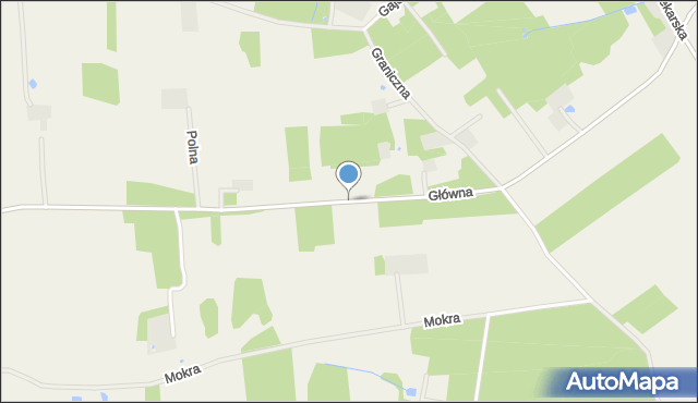 Badów Górny, Główna, mapa Badów Górny