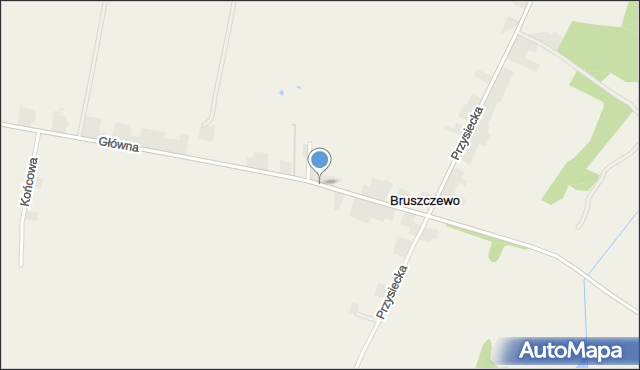 Bruszczewo, Główna, mapa Bruszczewo