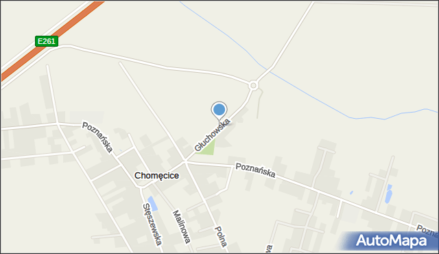 Chomęcice, Głuchowska, mapa Chomęcice