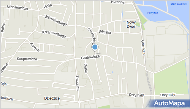 Czechowice-Dziedzice, Głowackiego Bartosza, mapa Czechowic-Dziedzic