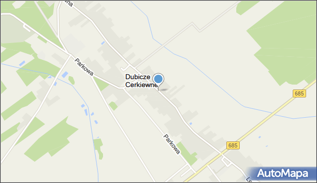 Dubicze Cerkiewne, Główna, mapa Dubicze Cerkiewne