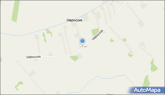 Głęboczek gmina Stare Kurowo, Głęboczek, mapa Głęboczek gmina Stare Kurowo