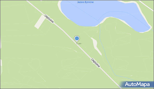 Głębokie gmina Bytnica, Głębokie, mapa Głębokie gmina Bytnica